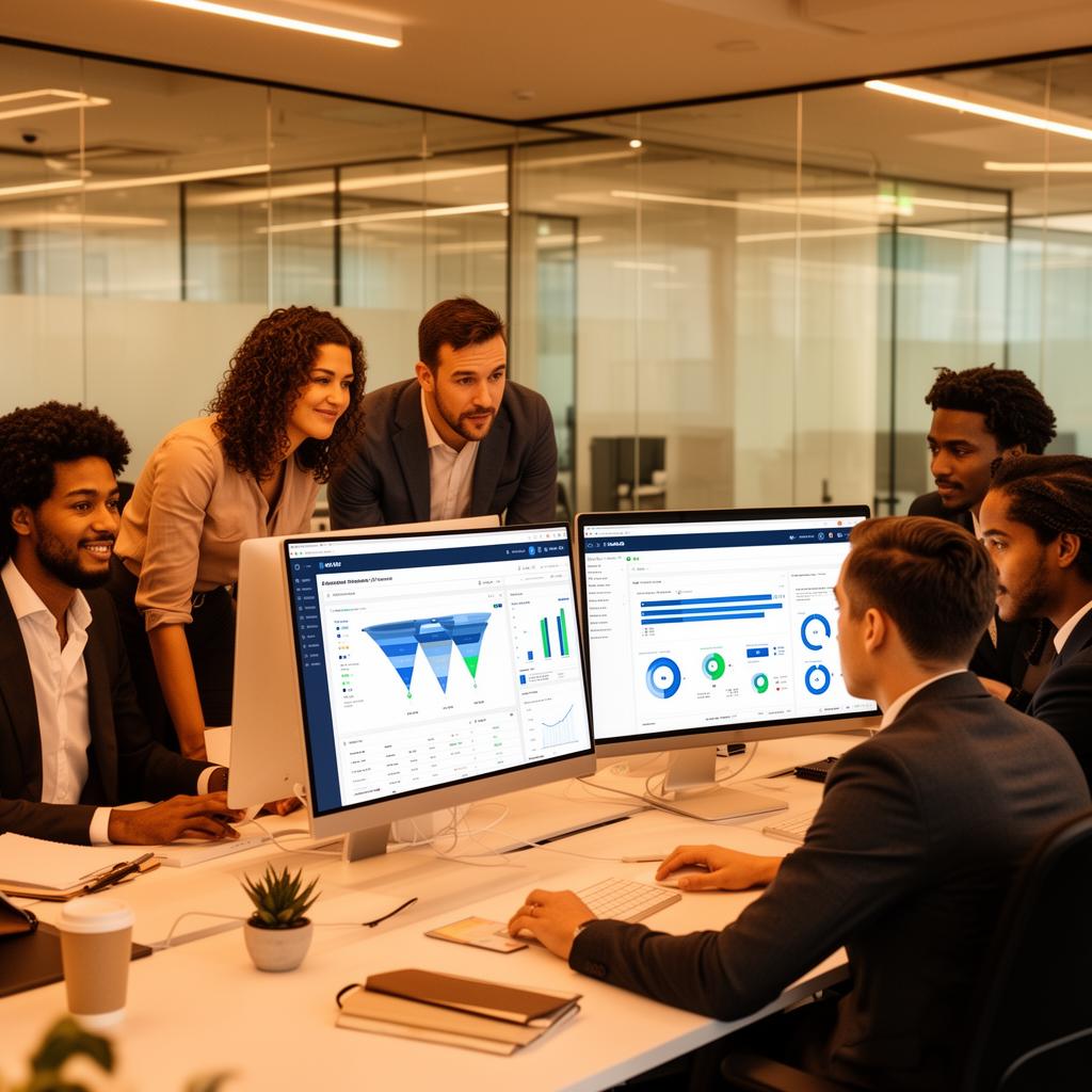 Time de vendas trabalhando com o RedCake CRM